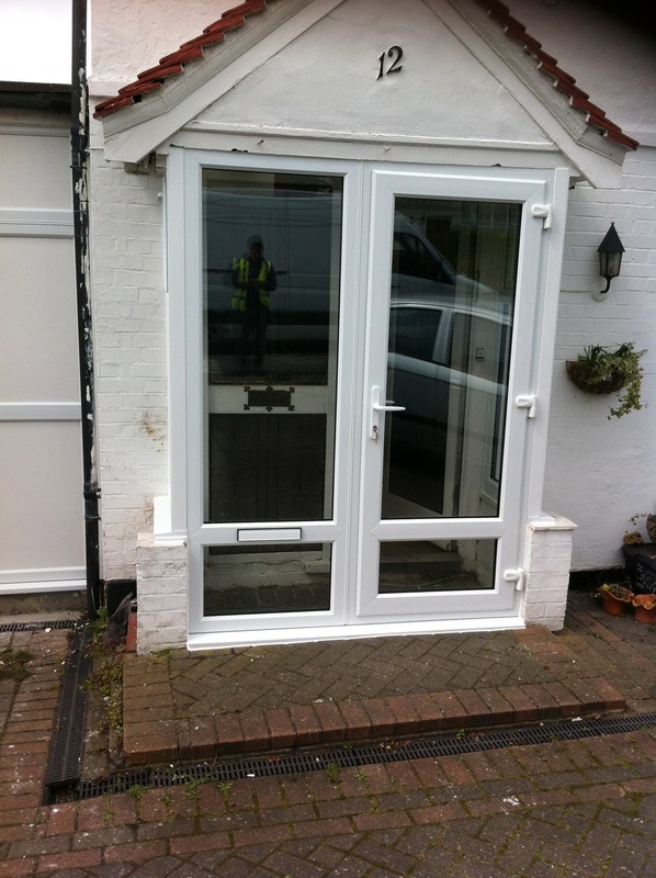 uPVC French doors fitted as front entrance in East Sheen